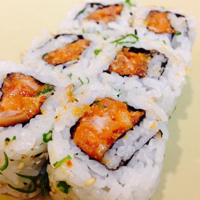 Order Spicy Salmon Roll food online from Panida thai & sushi bar store, Rockville on bringmethat.com