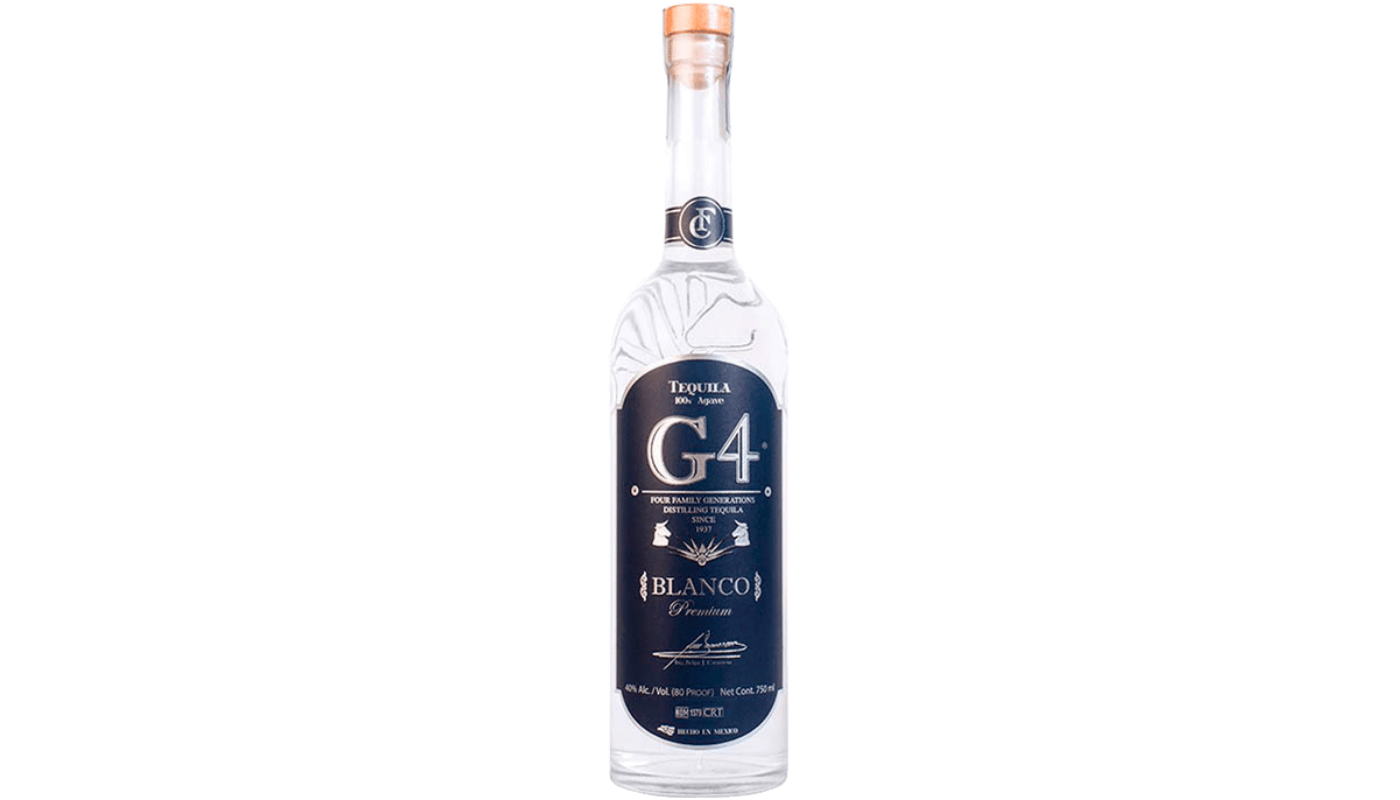 Order G4 Tequila Blanco, 750 ml Bottle (40% ABV) food online from Spikes Bottle Shop store, Chico on bringmethat.com