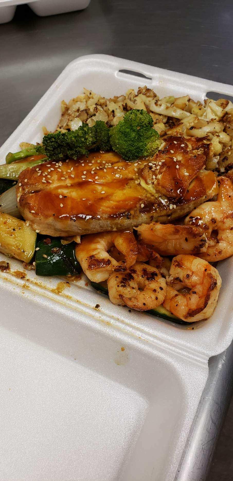 Order Hibachi Shrimp and Salmon food online from Chicot Hibachi Express store, Little Rock on bringmethat.com