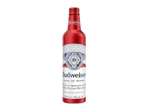 Order Budweiser - 8x 16oz Aluminum Bottles food online from Kirby Food & Liquor store, Champaign on bringmethat.com