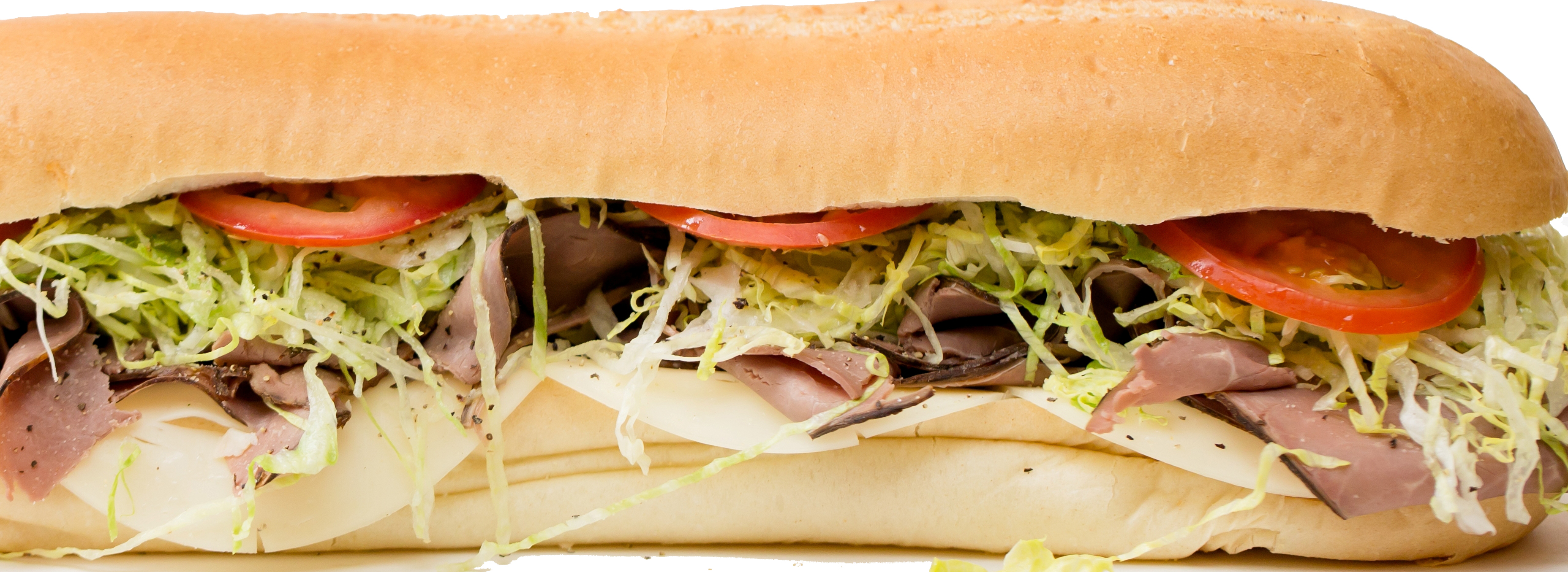 Order 18. Roast Beef and Cheese Sub food online from The Sub Station store, Riverside on bringmethat.com