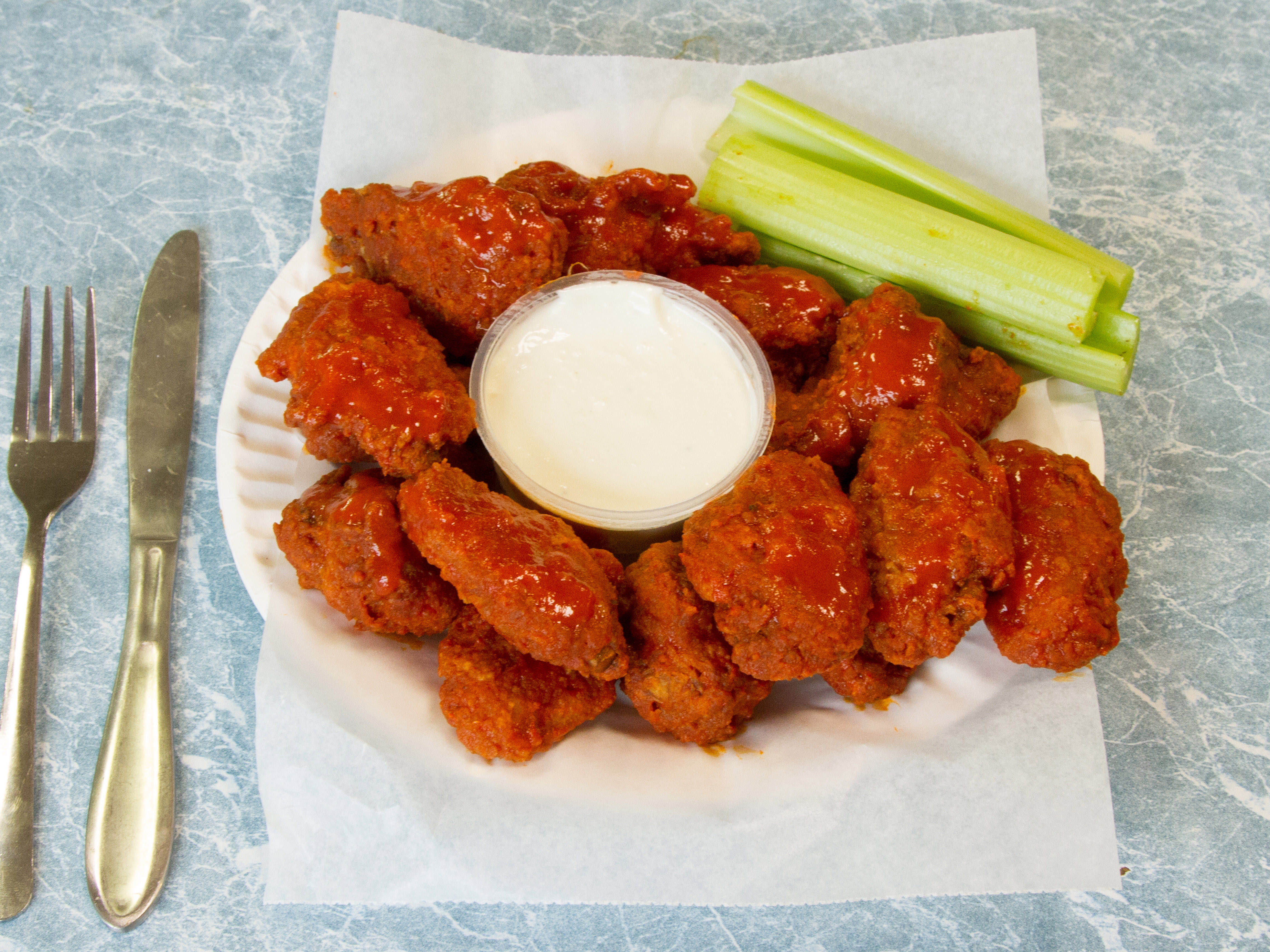 Order Buffalo Wings food online from Carusos Pizza store, Lynn on bringmethat.com