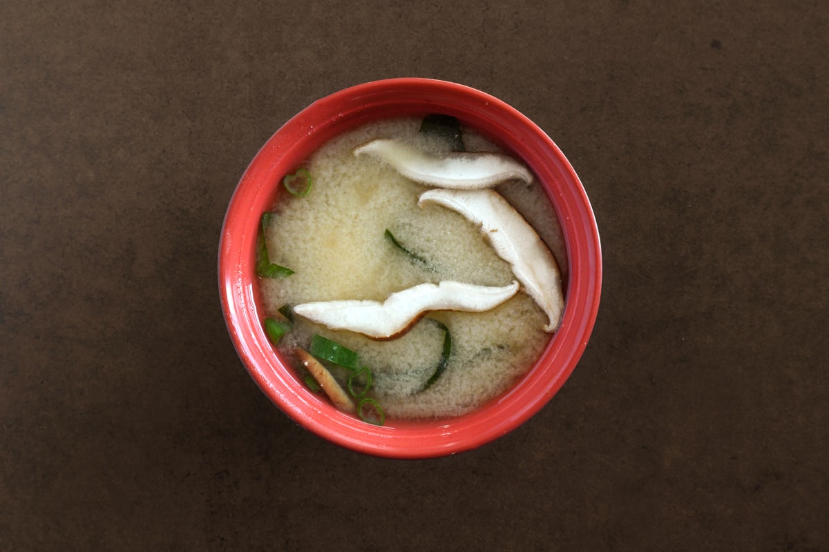 Order MISO SOUP food online from Blue Sushi Sake Grill store, Lincoln on bringmethat.com