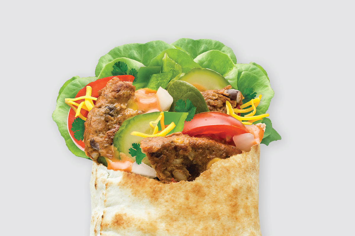 Order Black Bean Patty Pita, Vegan and Vegetarian options available food online from Pita Pit store, Erie on bringmethat.com