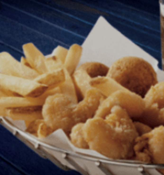 Order Popcorn Shrimp & Fries food online from Coast Seafood store, Cos Cob on bringmethat.com