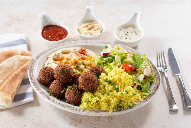Order Falafel Plate food online from Shawarma House store, Garden Grove on bringmethat.com