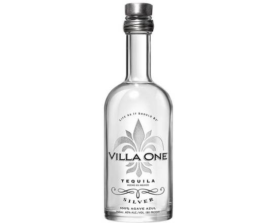 Order Villa One Silver Tequila, 750ml food online from Babaro Liquor Store store, Peabody on bringmethat.com