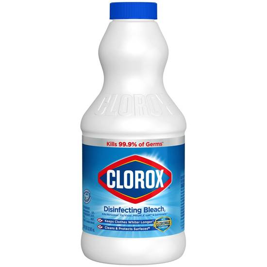 Order Clorox Disinfecting Bleach 24 oz food online from IV Deli Mart store, Goleta on bringmethat.com