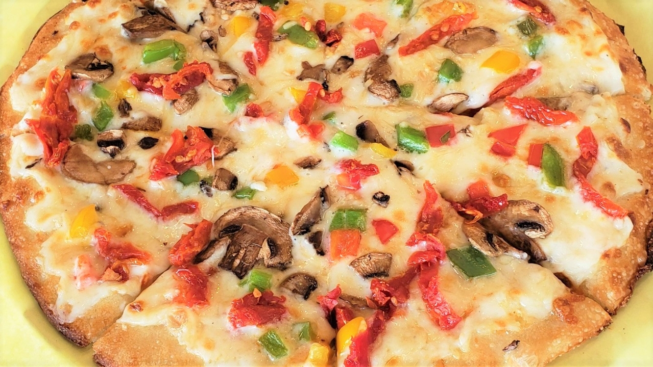 Order veggie pizza food online from Make Pizza+Salad store, San Diego on bringmethat.com