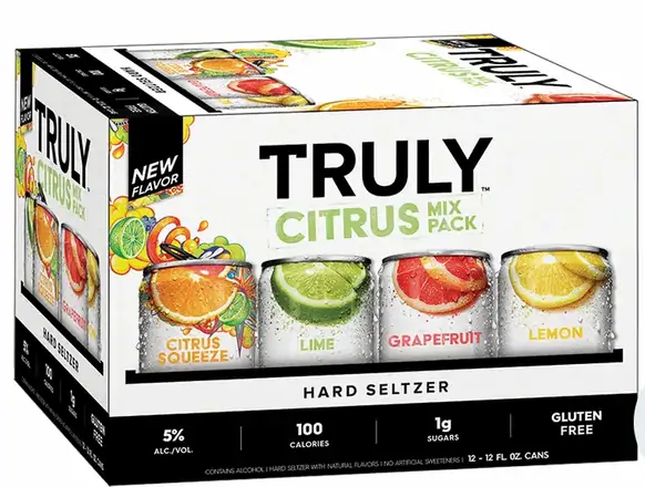 Order TRULY Citrus Hard Seltzer Variety 12pk-12oz Cans food online from Sousa Wines & Liquors store, Mountain View on bringmethat.com