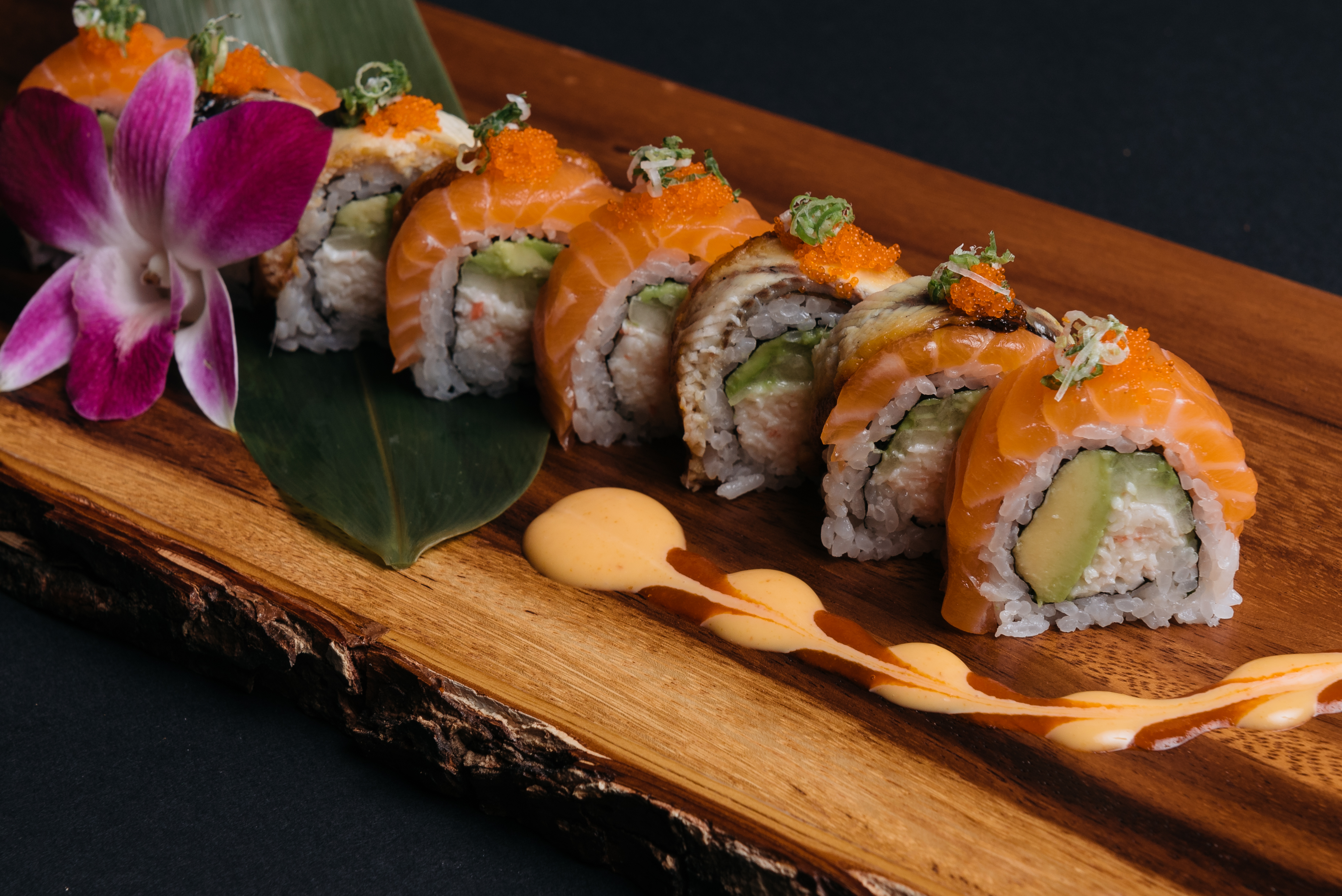 Order Tiger Roll food online from Oji Sushi & Sake Bar store, Montebello on bringmethat.com