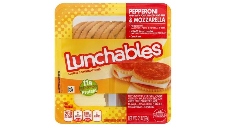 Order Lunchables Pepperoni And Cheese Convenience Meal food online from Exxon Constant Friendship store, Abingdon on bringmethat.com