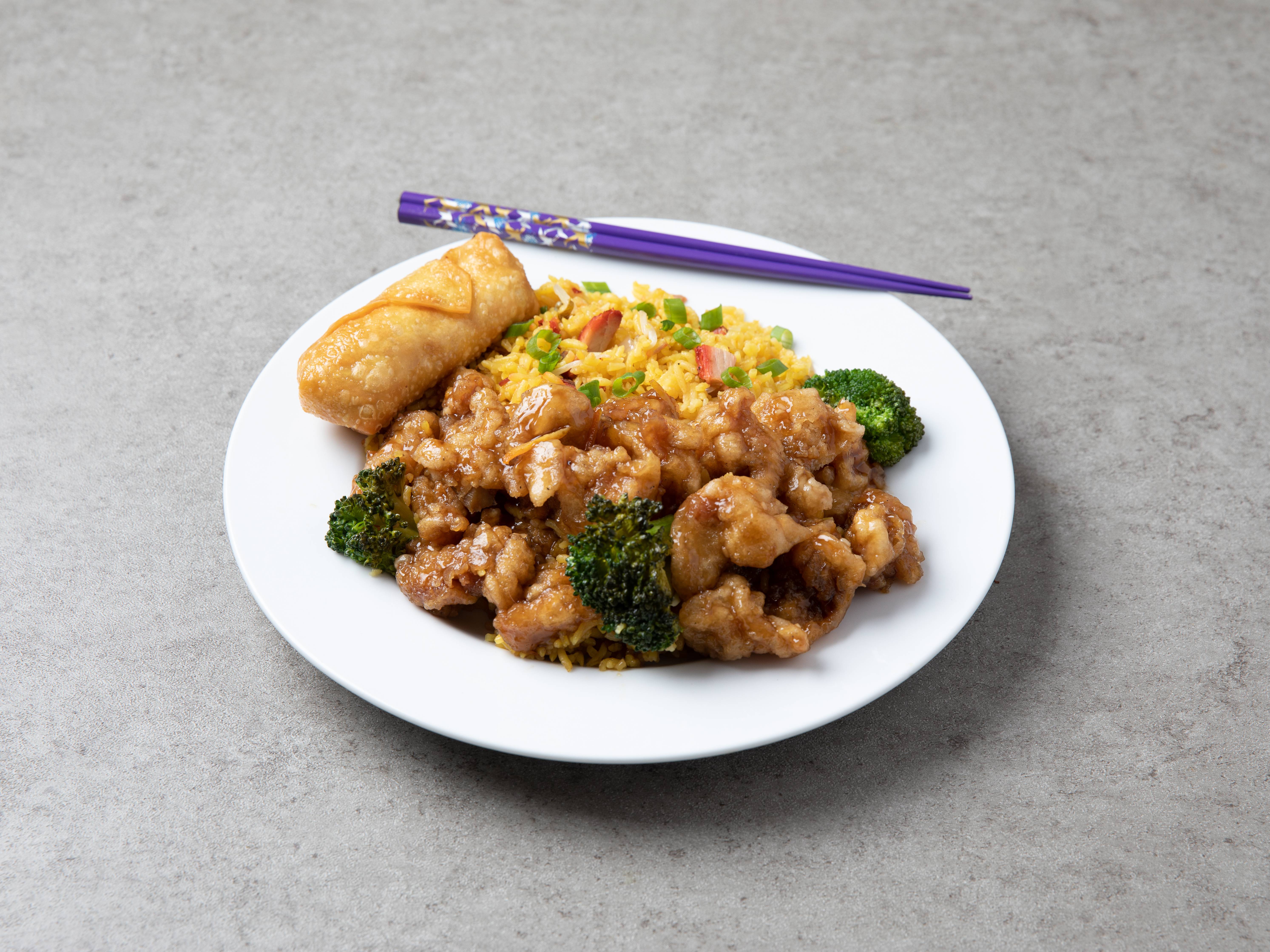 Order Orange Chicken Combination food online from China City store, Cleveland on bringmethat.com