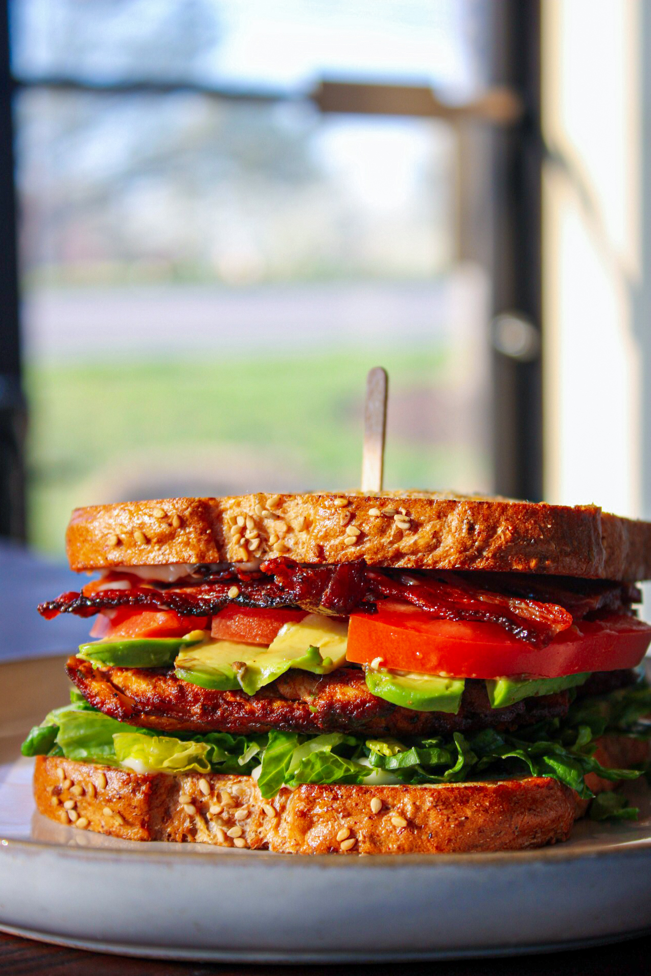 Order Grilled Chicken BLT Sandwich food online from Corner Cafe store, Annapolis on bringmethat.com