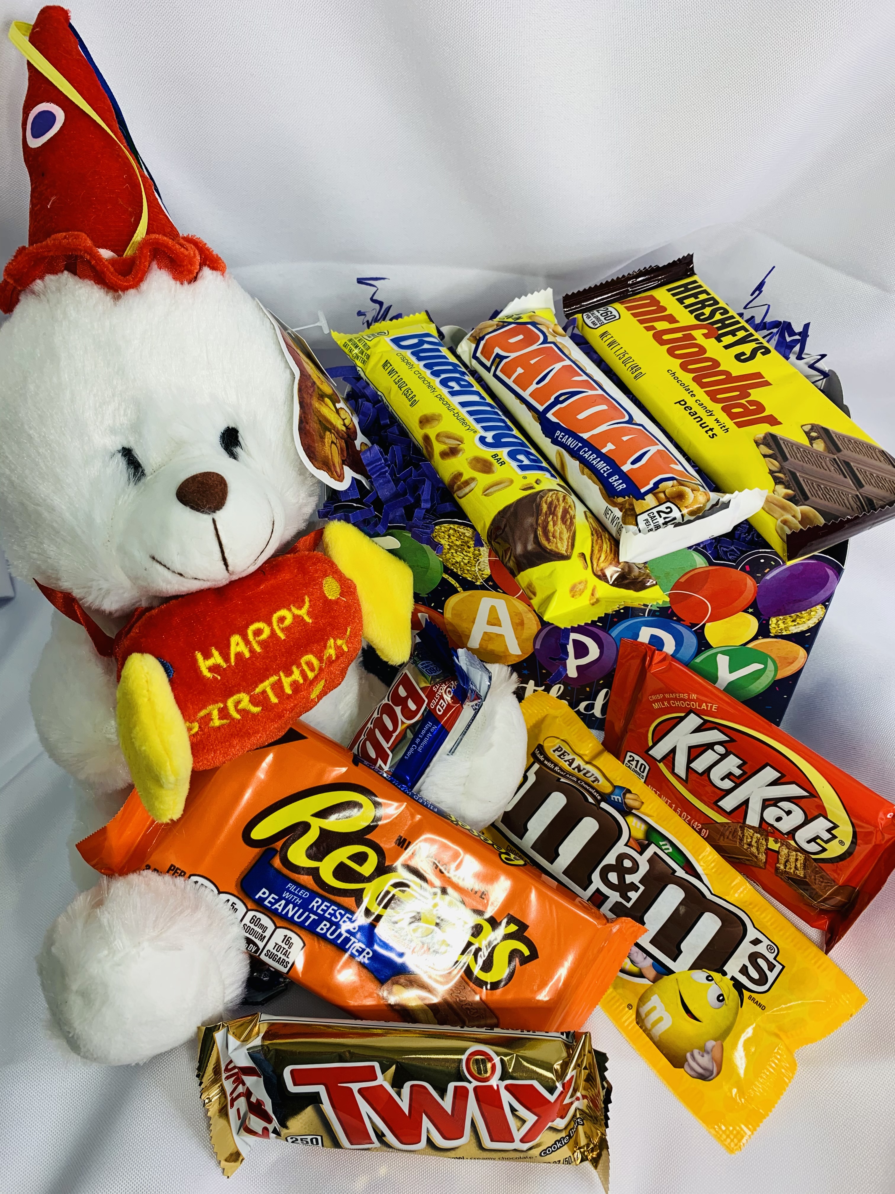 Order Happy Birthday with Singing Bear food online from Sweetheart Gifts store, Morrow on bringmethat.com