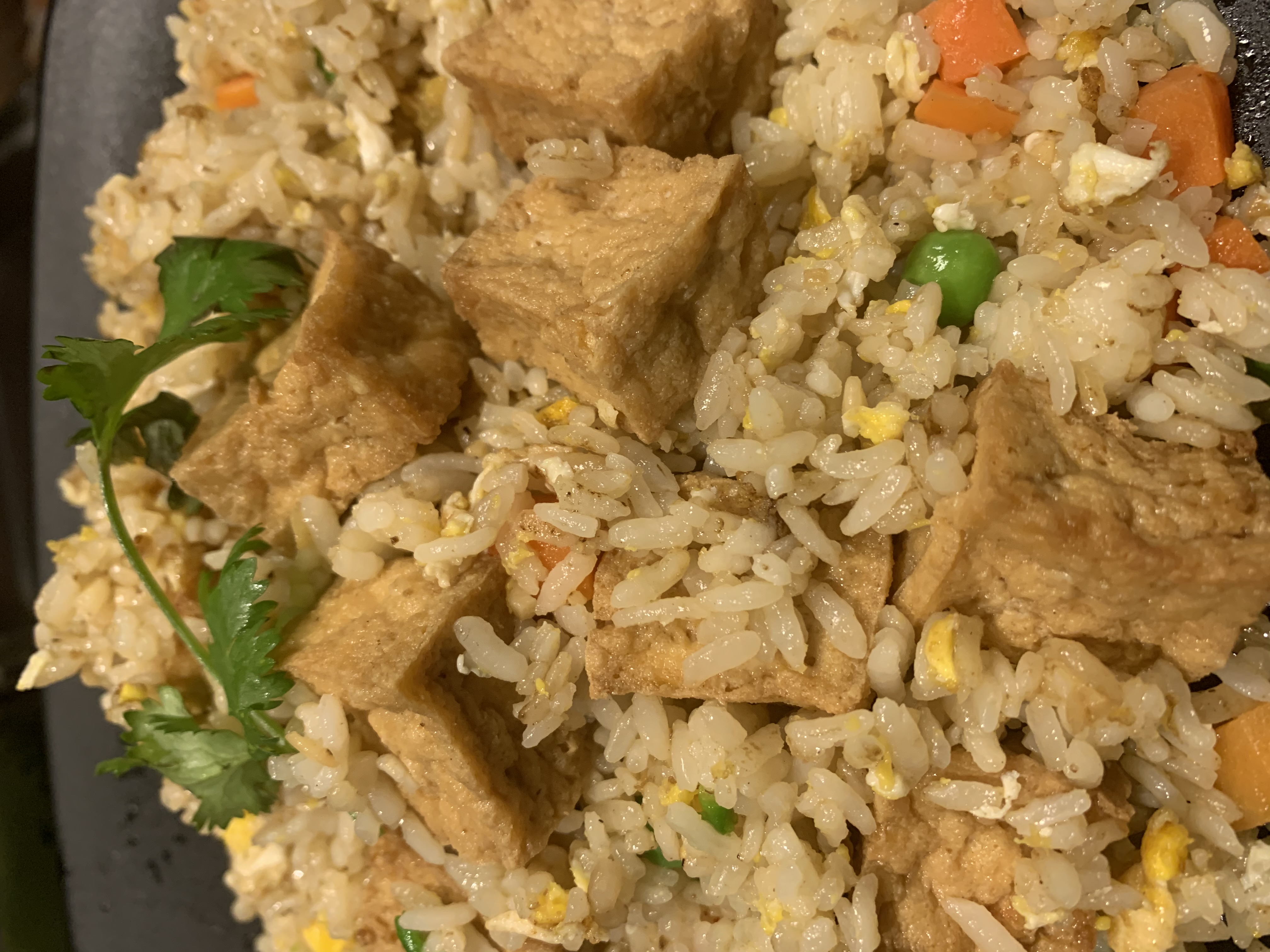 Order 13C. FRIED RICE WITH TOFU- COM CHIEN CHAY food online from PT Pho Express store, Buckeye on bringmethat.com