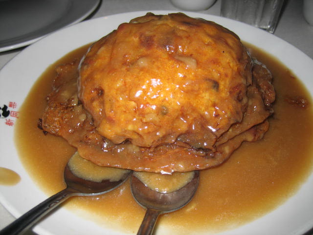 Order Everything Egg Foo Young food online from Chopstix store, Brooklyn on bringmethat.com