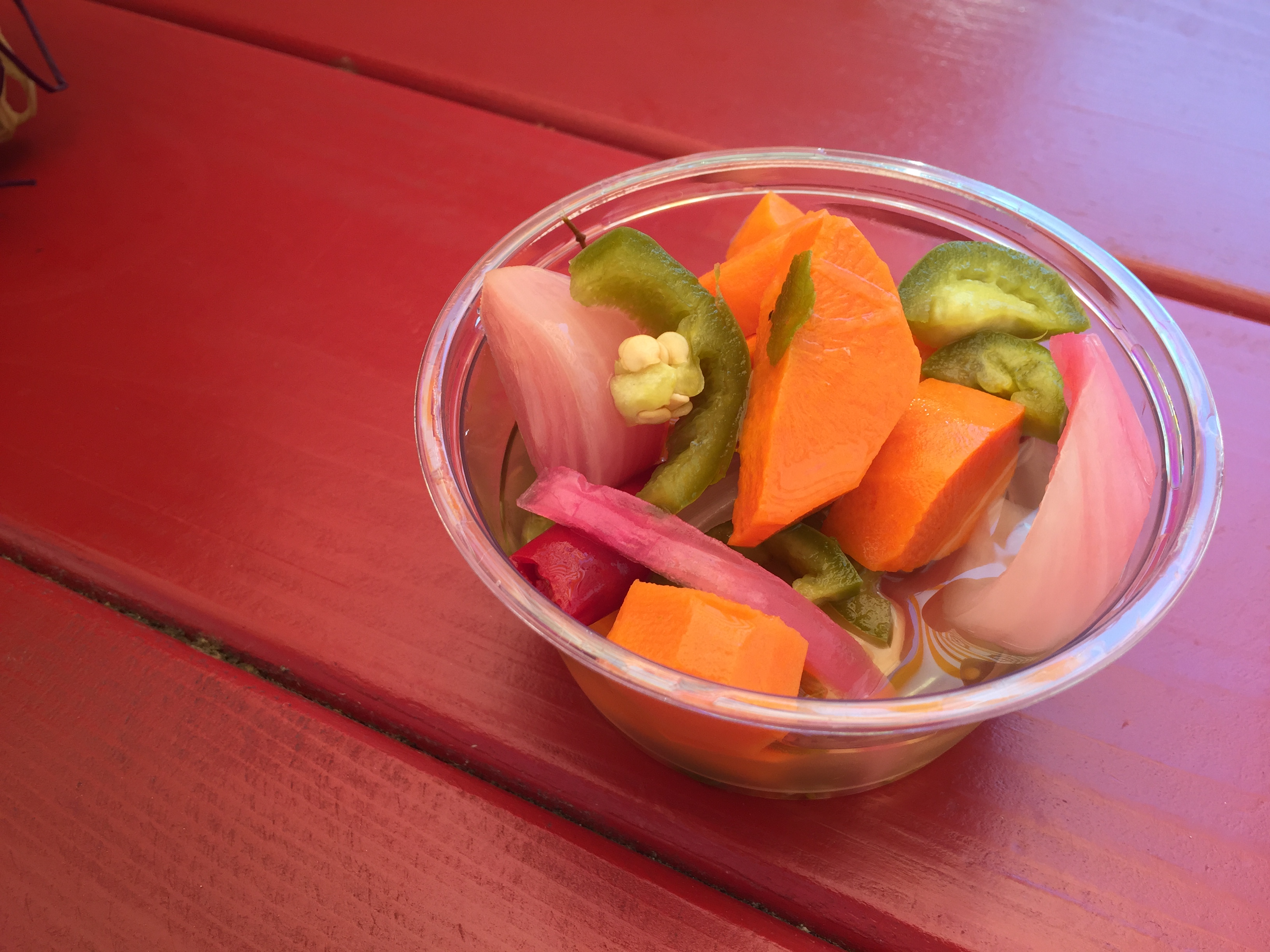 Order Pickled Jalapenos and Carrots food online from Chicas Tacos store, Culver City on bringmethat.com