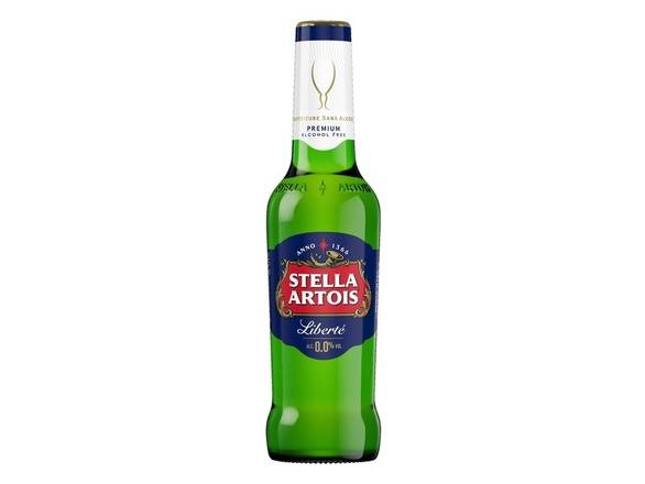 Order Stella Artois Liberté 0.0% - 6x 12oz Bottles food online from Mac's Liquor store, Hopkins on bringmethat.com