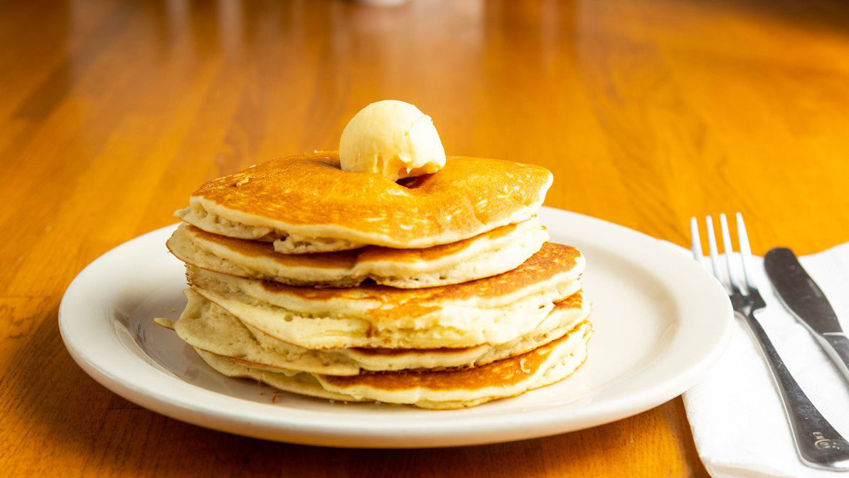 Order  Buttermilk Pancakes food online from G Diner store, Gainesville on bringmethat.com