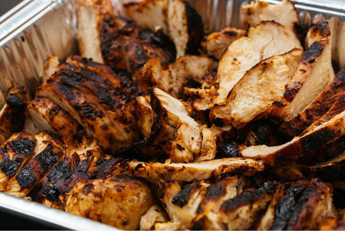 Order Grilled Chicken Catering - Half Tray (8-12 People) food online from Lunetta pizza store, New York on bringmethat.com