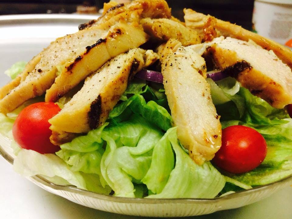 Order Grilled Chicken Salad - Salads food online from Paparone's store, Reading on bringmethat.com