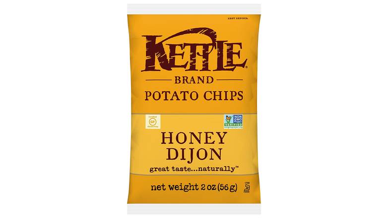 Order Kettle Brand Potato Chips Honey Dijon Bags food online from Trumbull Mobil store, Trumbull on bringmethat.com