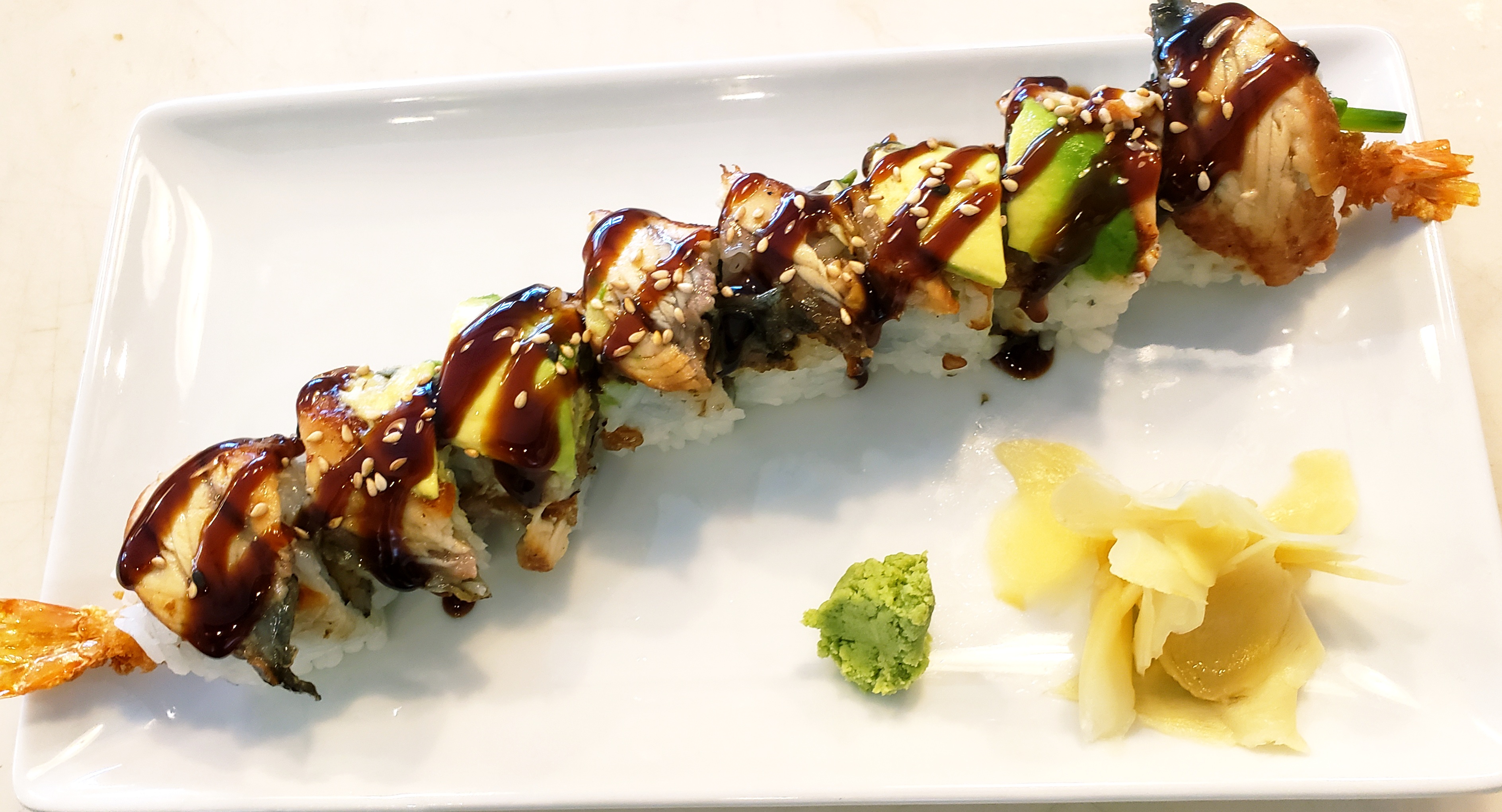 Order Dragon Roll food online from Asahi Express store, Albuquerque on bringmethat.com
