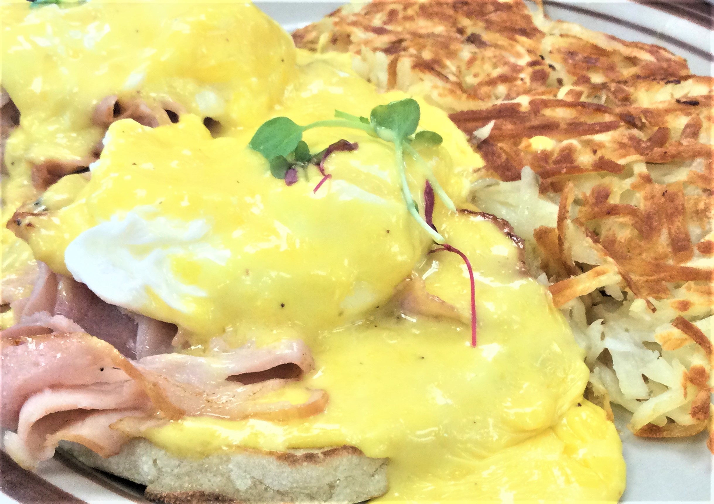 Order Eggs Benedict food online from The Corner Cafe store, Post Falls on bringmethat.com