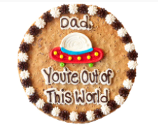 Order Dad You're Out of This World - HS2425 food online from Cookie Co store, Longview on bringmethat.com
