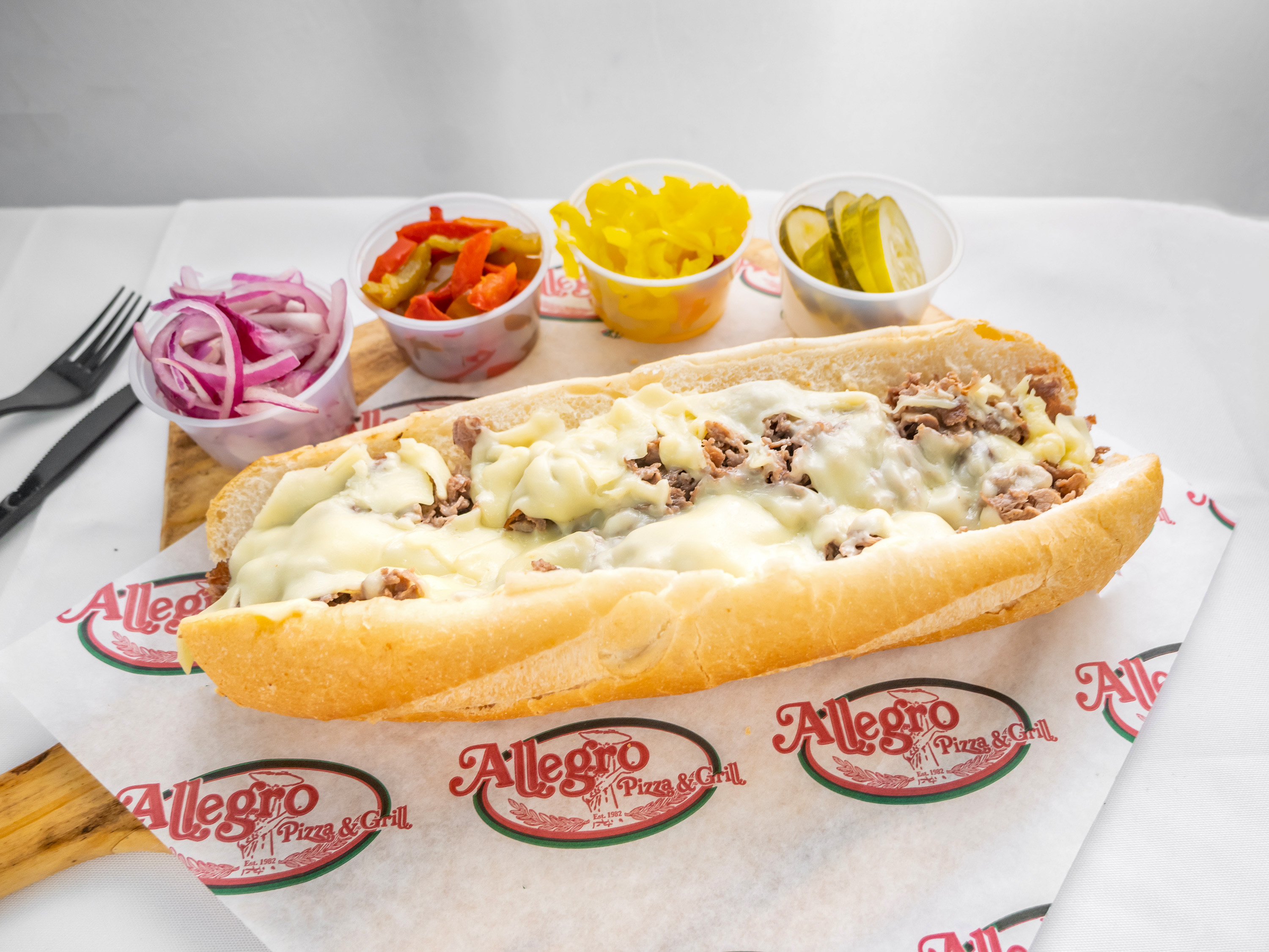 Order Cheesesteak food online from Allegro Pizza store, Philadelphia on bringmethat.com