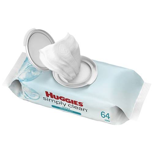Order Huggies Simply Clean Baby Wipes Fresh Scent - 64.0 ea food online from Walgreens store, Chula Vista on bringmethat.com