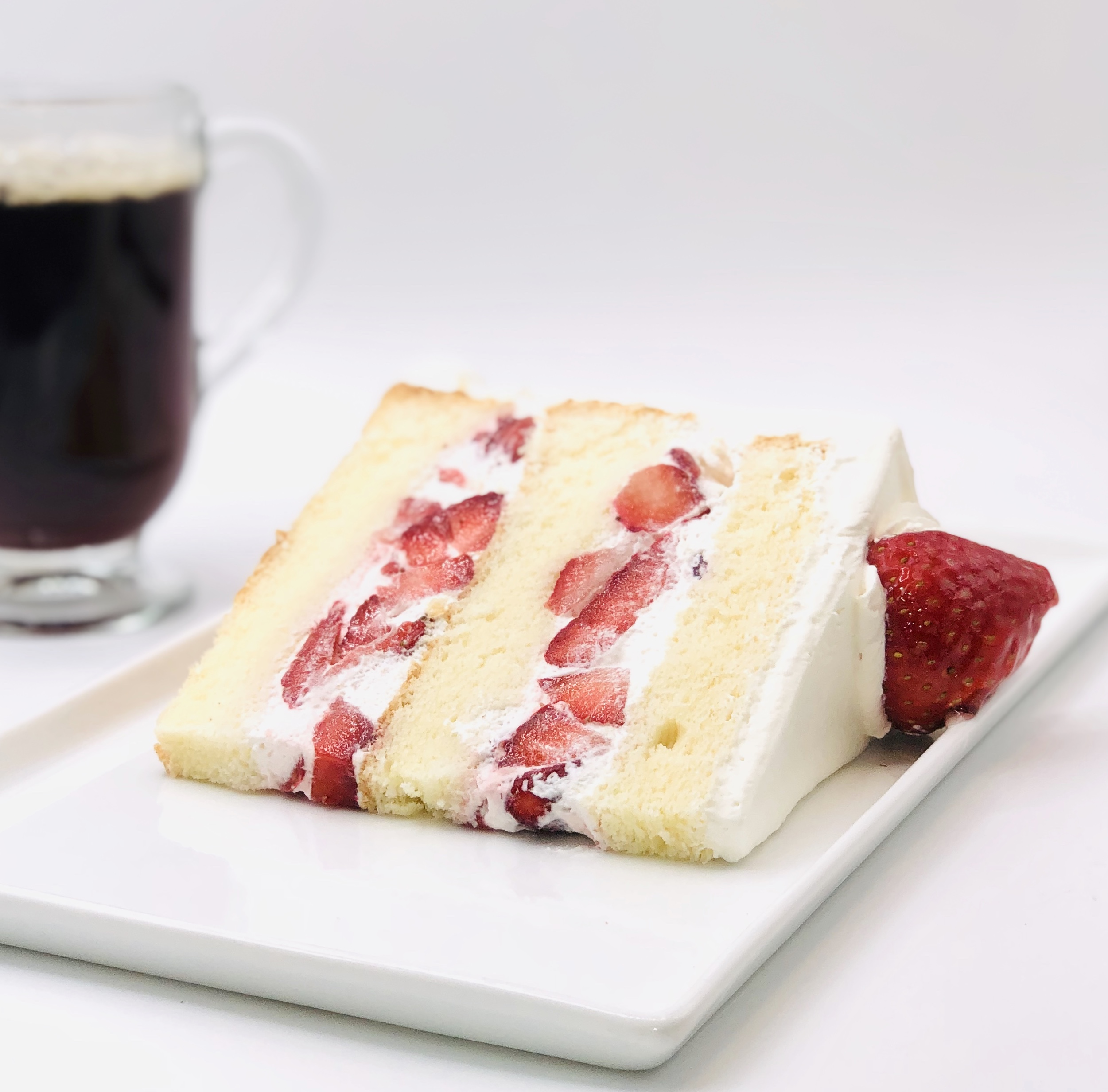 Order Strawberry Whipped Cream Torte food online from Lutz Cafe & Pastry Shop store, CHICAGO on bringmethat.com