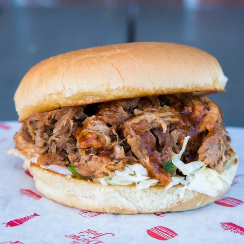 Order Pulled Pork Sandwich food online from The Burger Joint store, Houston on bringmethat.com