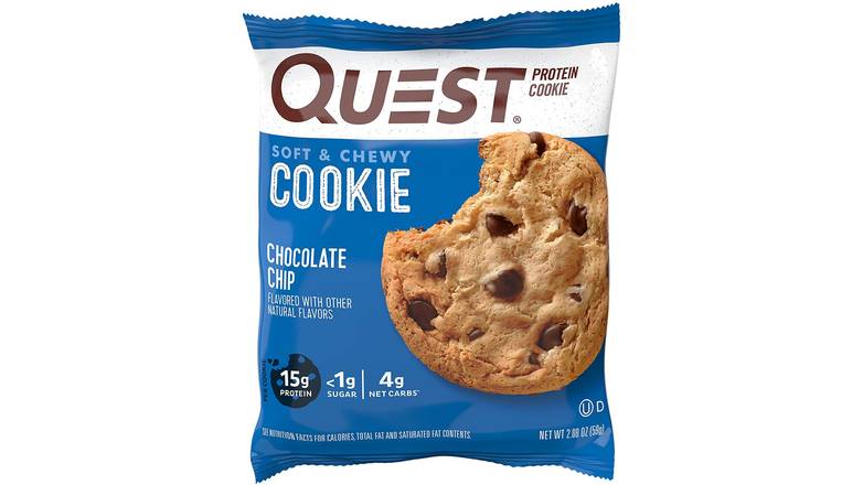 Order Quest Nutrition Protein Cookie Chocolate Chip food online from Route 7 Food Mart store, Norwalk on bringmethat.com