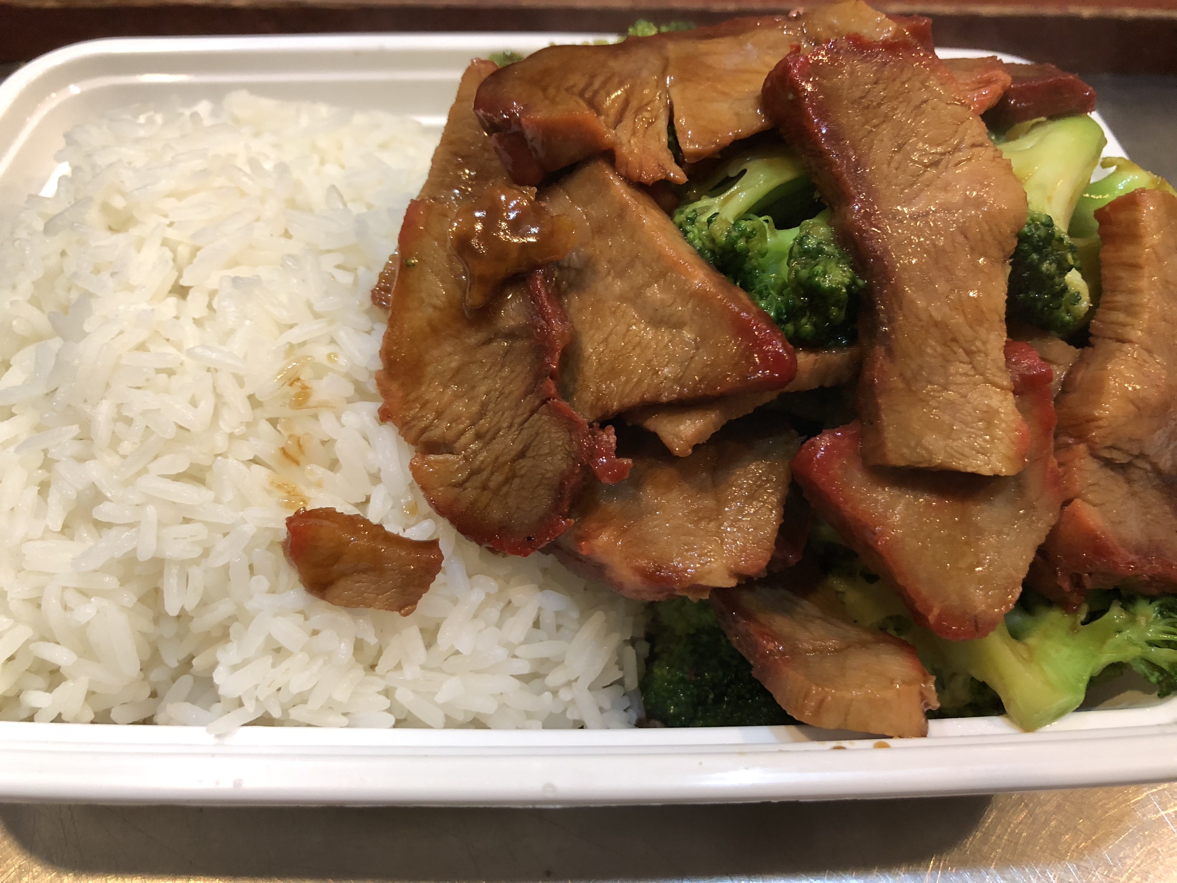 Order Broccoli with Roast Pork food online from Chowtime store, Brooklyn on bringmethat.com