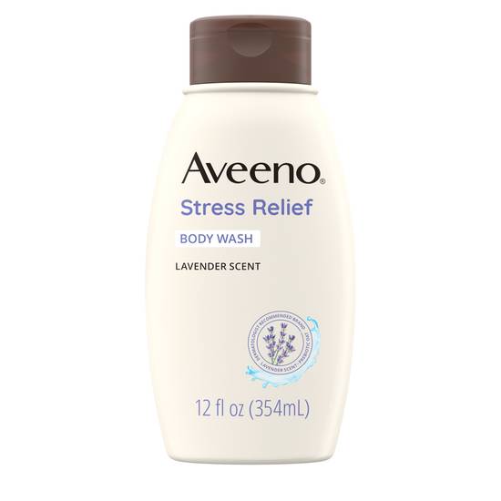 Order Aveeno Stress Relief Body Wash with Lavender & Chamomile, 12 OZ food online from Cvs store, ONTARIO on bringmethat.com