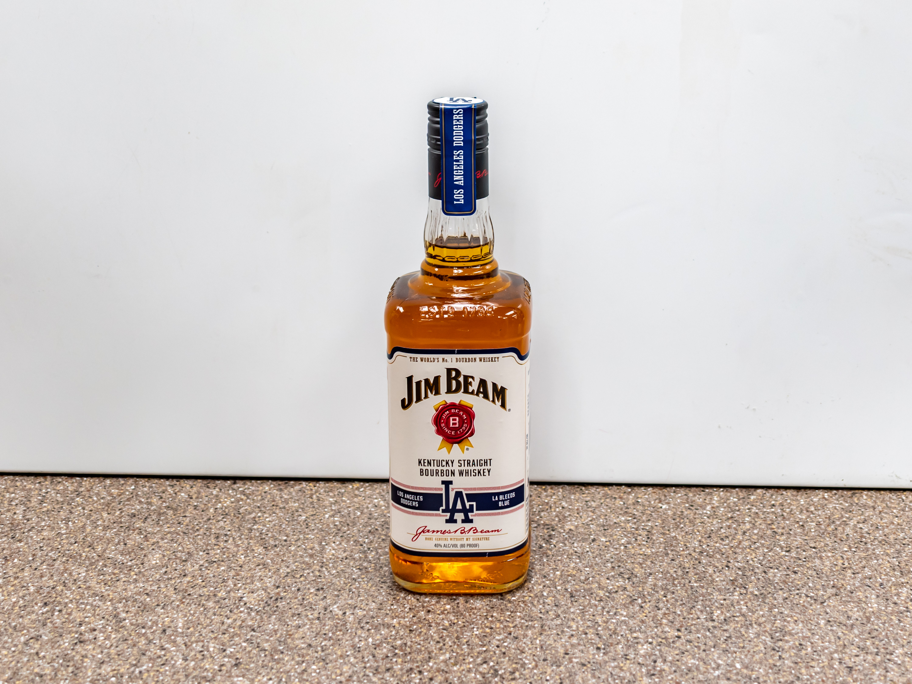 Order Jim Beam Bourbon Whiskey food online from Kangaroo Food Mart store, Cathedral City on bringmethat.com