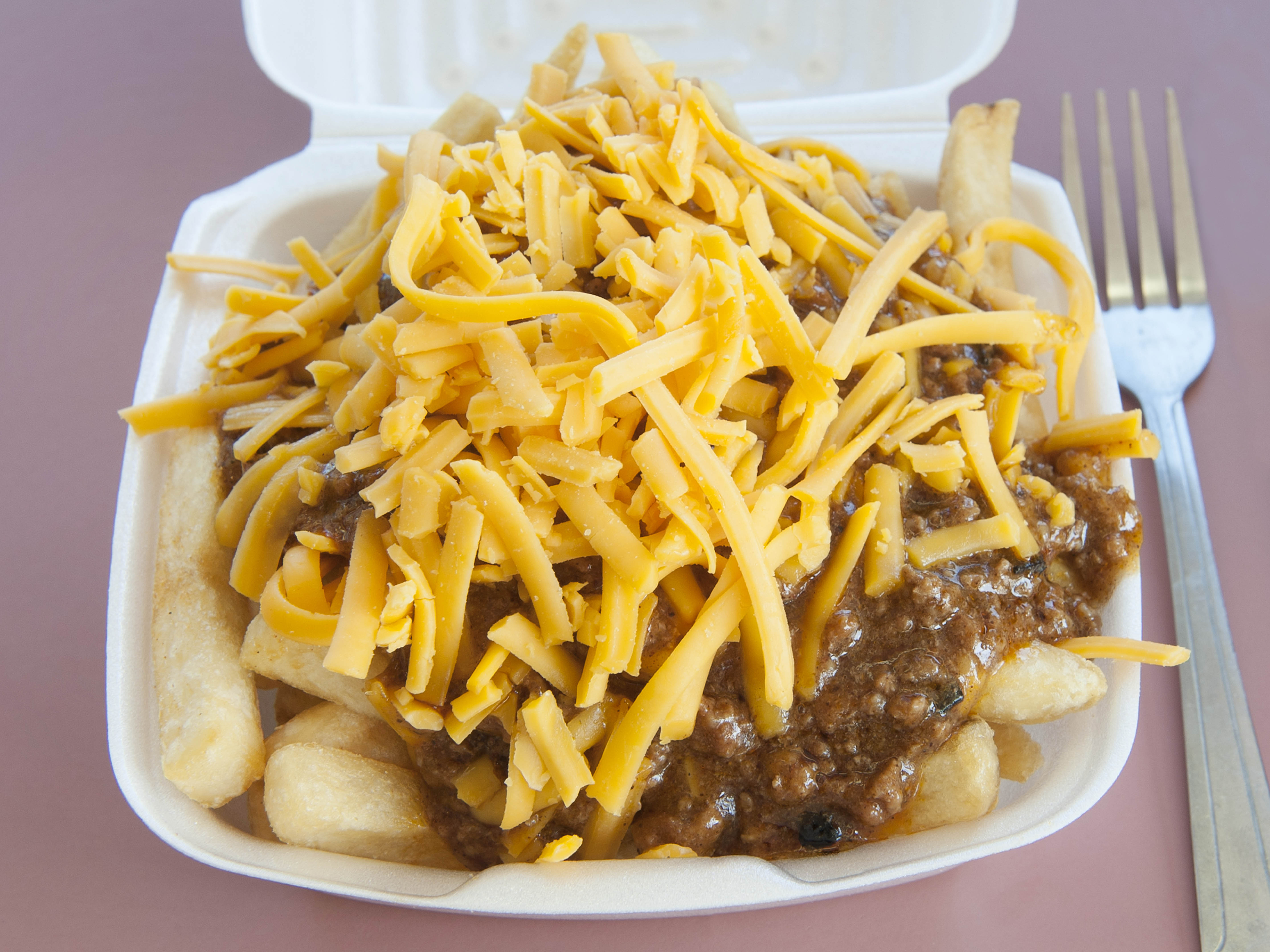Order Chili Cheese Fries food online from Burgers and More store, Alhambra on bringmethat.com