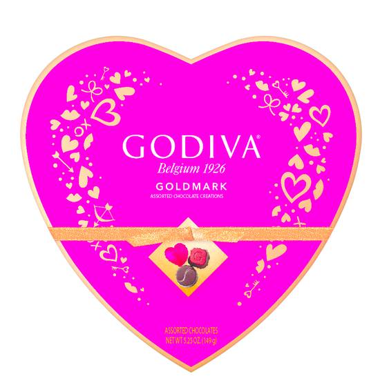 Order Godiva Goldmark Heart Chocolate Candy, Assorted - 14 ct food online from Rite Aid store, Fullerton on bringmethat.com