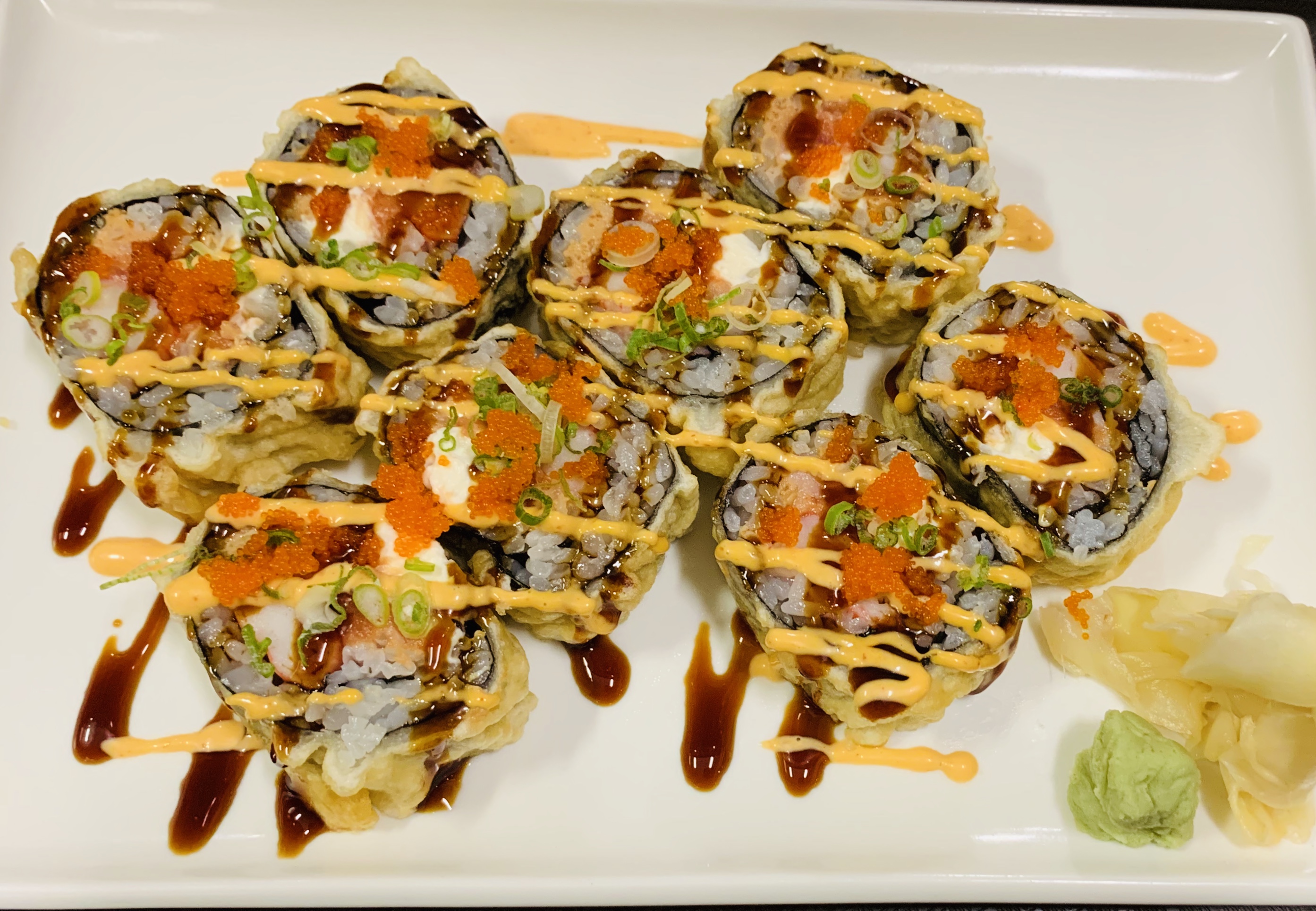 Order Spicy Tuna Tempura Roll food online from Lucky Fortune I store, Baldwin on bringmethat.com