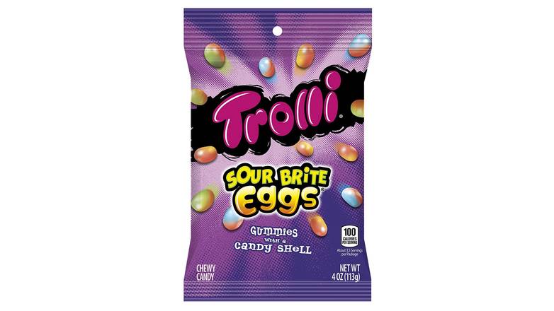 Order Trolli Extreme Brite Eggs Gummi Candy food online from Trumbull Mobil store, Trumbull on bringmethat.com