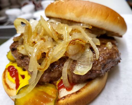 Order Chop Steak Burger food online from Rudy Grill store, Summit on bringmethat.com