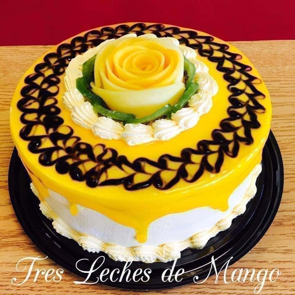 Order Tres Leches Mango food online from Pasteles Cisne store, Aurora on bringmethat.com
