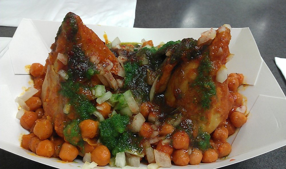Order Samosa Chaat food online from Himalayan Flavor store, Pocatello on bringmethat.com