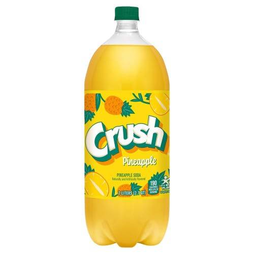 Order Crush · Caffeine-Free Pineapple Soda (2 L) food online from Mesa Liquor store, Mesa on bringmethat.com
