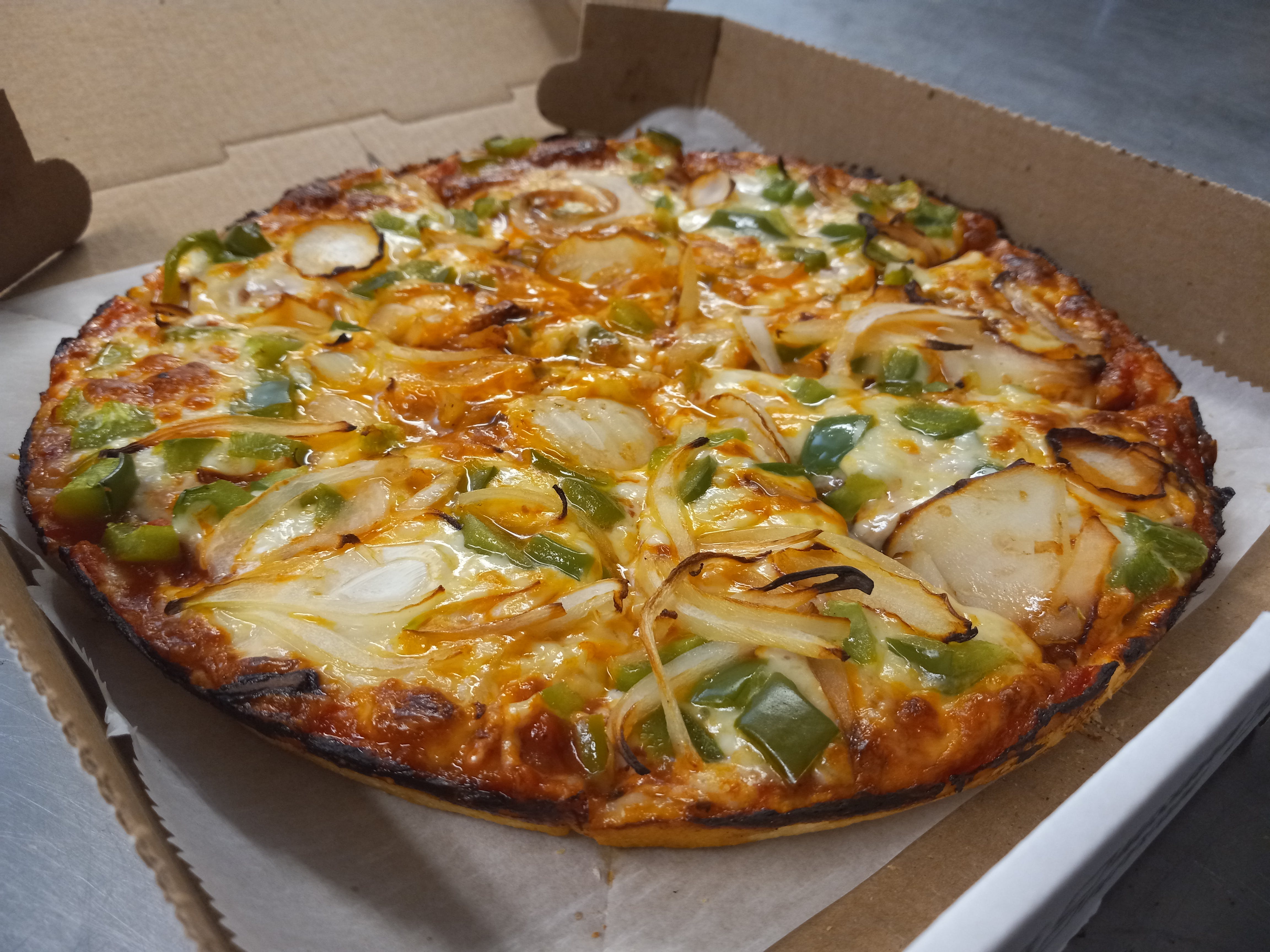 Order Cheese Pizza with Two Toppings - Small 10'' food online from Bryantville Pizza Kitchen store, Pembroke on bringmethat.com
