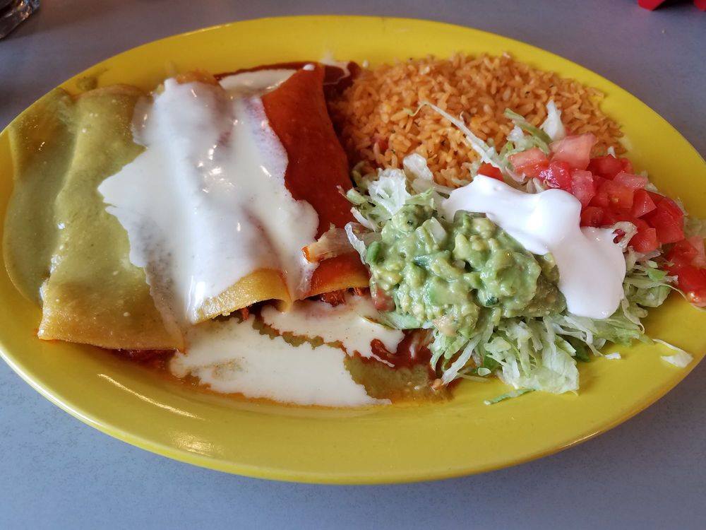 Order Enchiladas Mexicanas food online from Iguana Mexican Restaurant Bar & Grill store, Brownsburg on bringmethat.com
