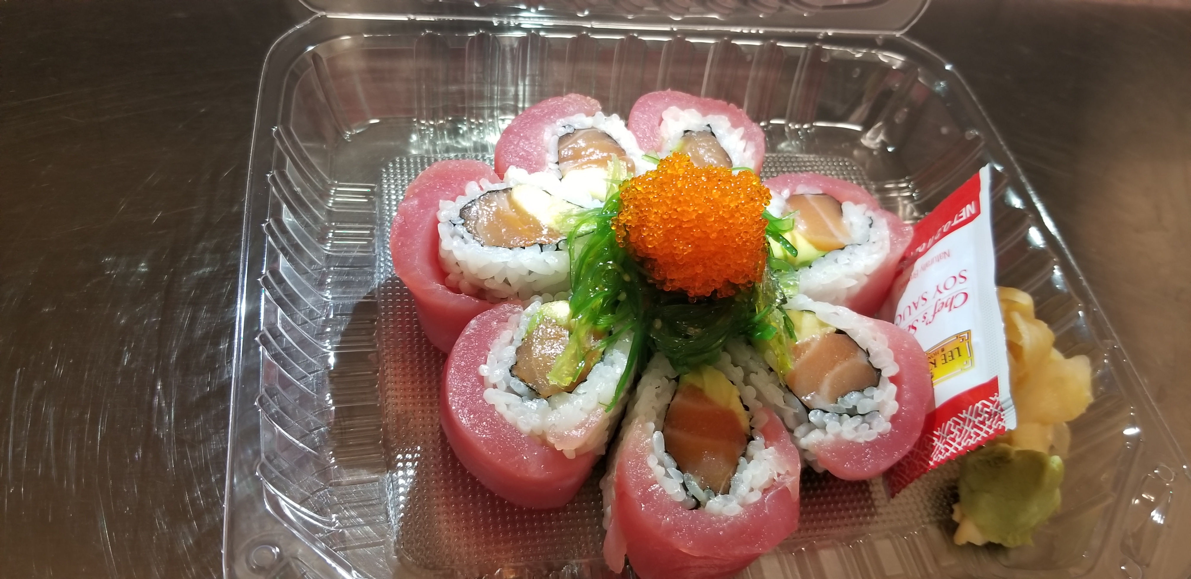 Order Cherry Blossom Roll food online from Cu Sushi store, Salinas on bringmethat.com