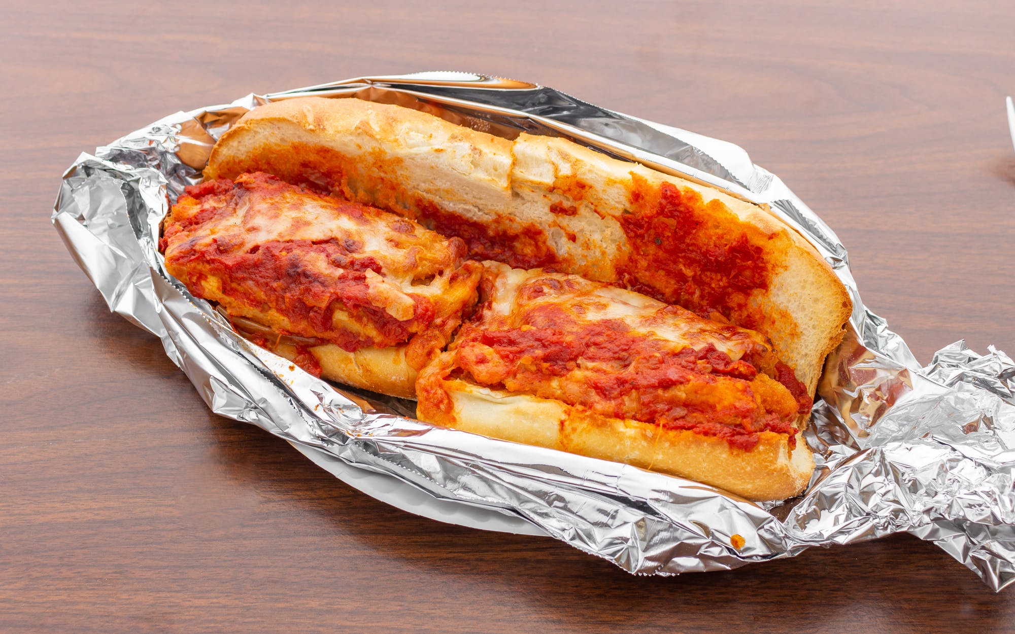 Order Chicken Parmigiana Sub food online from Donna Pizza store, Palisades Park on bringmethat.com